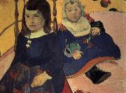 Paul Gauguin two children oil on canvas